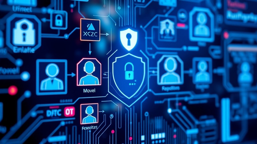 Futuristic digital interface showcasing AI interaction and protection elements.