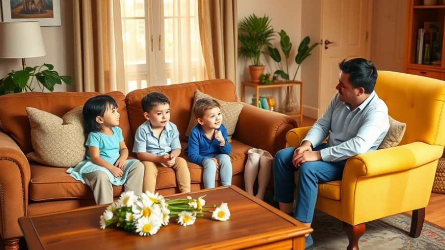 Living room conversation on bullying prevention strategies for parents.