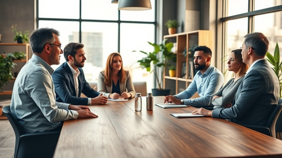 Business meeting discussing cloud security risks in 2025.