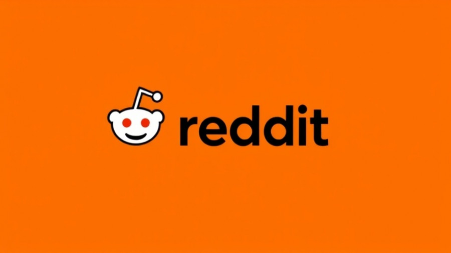 Reddit logo on an orange background related to data scraping lawsuit.