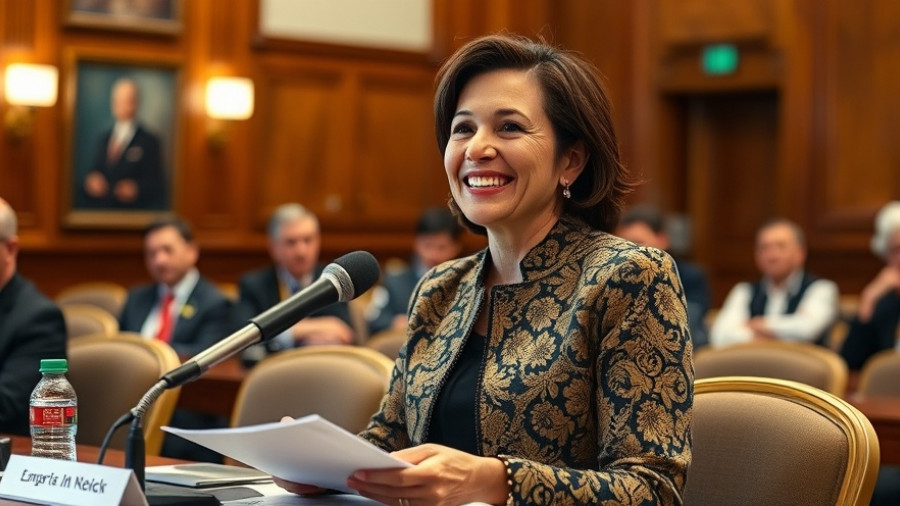 Sanae Takaichi discussing work-life balance at a conference.