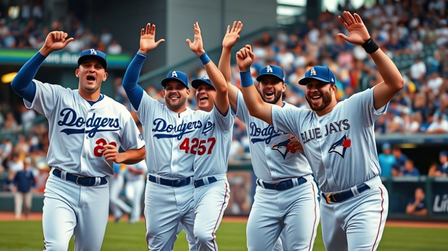 2025 World Series best hitters celebrating on the field.