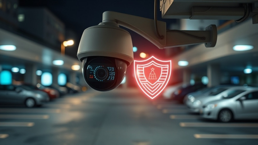 High-tech security camera illustrating IoT cybersecurity measures.