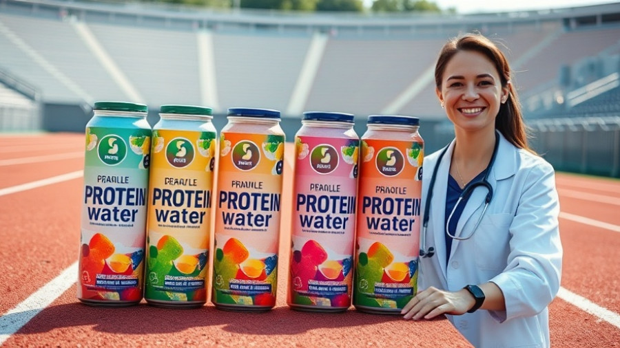 Colorful protein water and professional; exploring 'Is protein water healthy.'