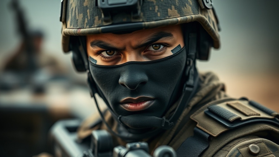 Intense soldier in Battlefield 6 combat gear.