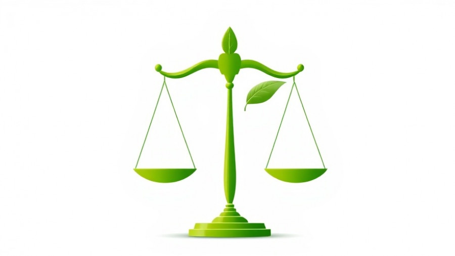 Green scales of justice with leaves symbolizing psychological safety in correctional facilities.