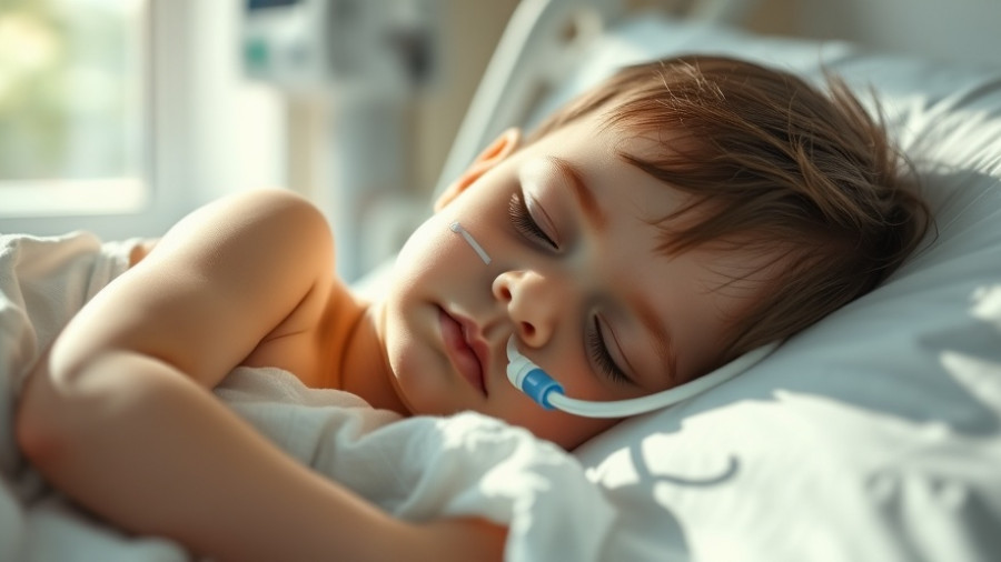 Peaceful child in hospital bed representing early mobilization in pediatric ICUs.