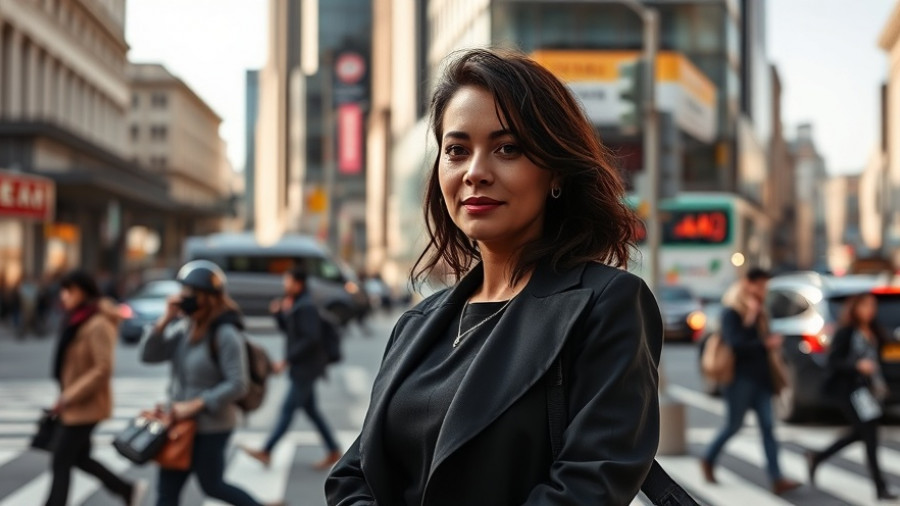 Urban commute highlighting mental health risks of commuting.