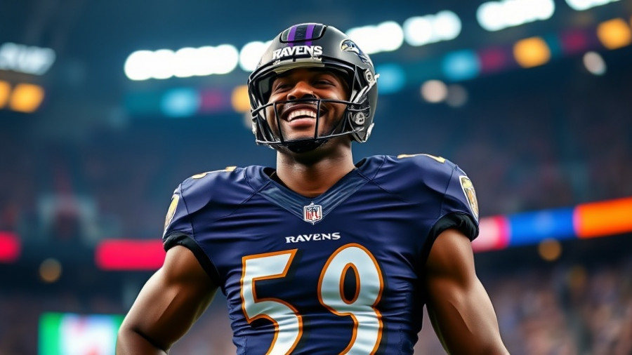 Lamar Jackson's return, football player smiling in Ravens uniform.