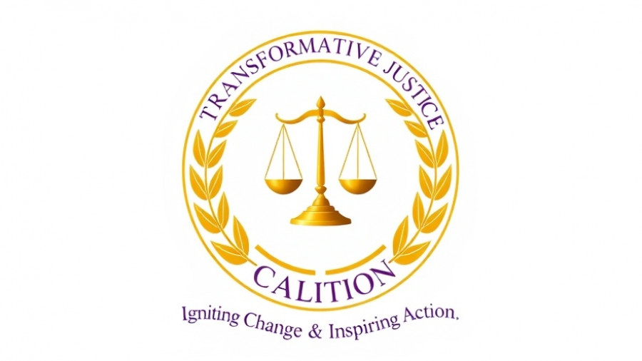 Logo of the Transformative Justice Coalition, New Jersey GOTV Freedom Ride.