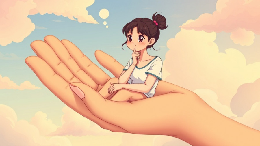 Whimsical illustration reflecting self-compassion practices.