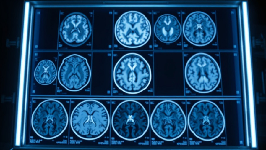Illustration of men's brain shrinking faster with age in MRI scans.