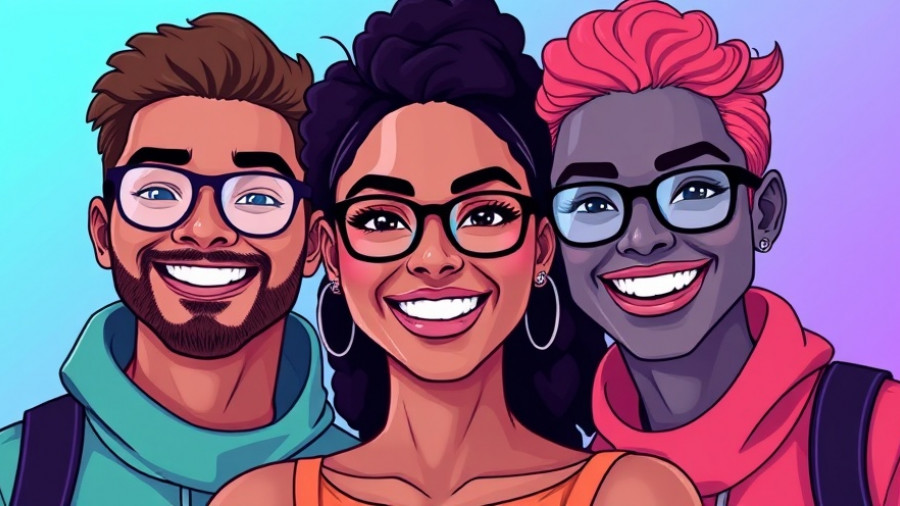 Digital illustration of professionals illustrating AI and the future of work.