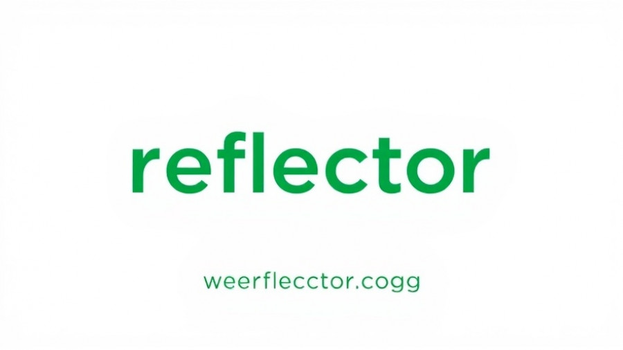 Reflector logo with website URL on white background.