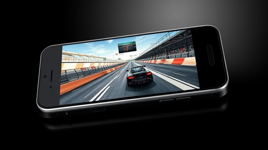 Ayaneo gaming slider phone with racing game display.