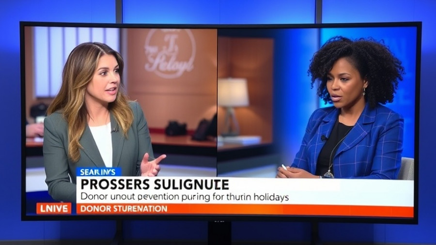 TV segment on how to avoid donor burnout during the holidays.