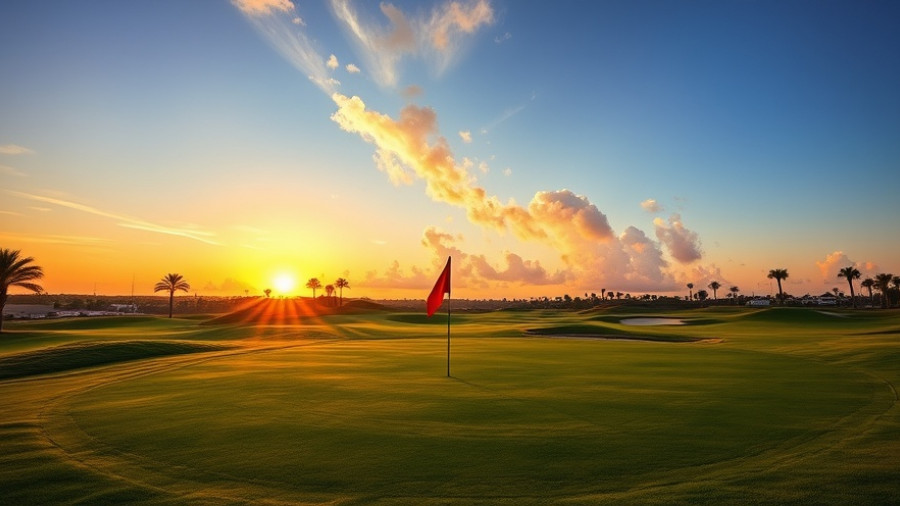 Heritage Golf Group acquires scenic golf clubs in Florida at sunset.
