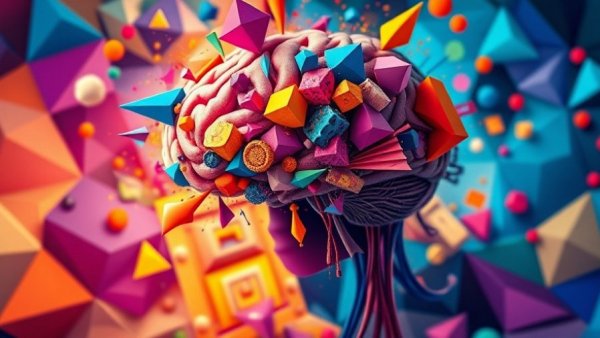 Surreal abstract art symbolizing understanding the human mind