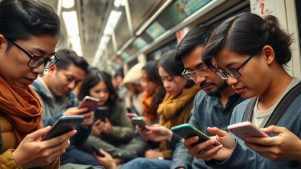 Commuters wearing masks on a public train, capturing integrative stress management for overseas employees.