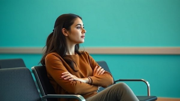 Young woman pondering her career and mental health choices.