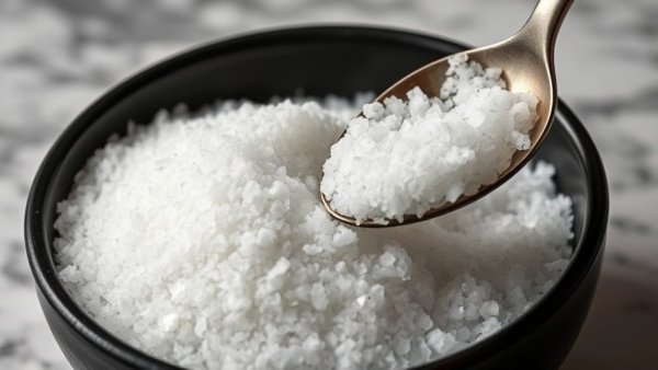 Reducing Salt Intake for Health shown with bowl of salt.