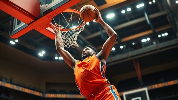 Klay Thompson NBA Resurgence: A basketball player executing a dunk.