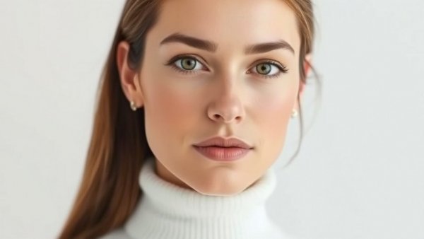 Calm woman with confident expression embodying collective acknowledgment.