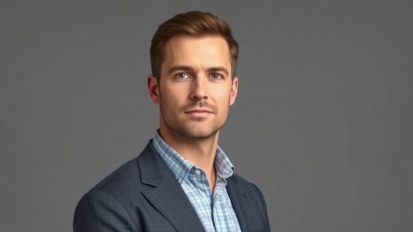 Portrait of a confident man, related to workplace conflict resolution.