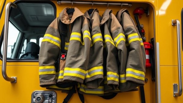 Cleveland Township Fire Department gear and truck.