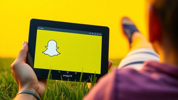 Snapchat app on Amazon Fire Tablets display.