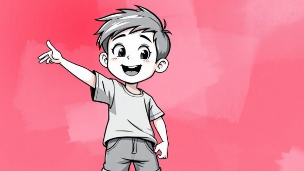 Child avoiding reach, stop bullying message, colorful backdrop