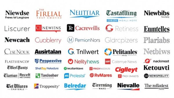 Newspaper logos featuring regional publications and their distinct styles.