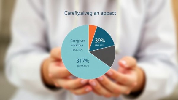 Impact of caregiving on Canadian workforce statistics in pie charts.