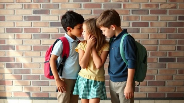 Children's interactions in school setting highlight bullying.