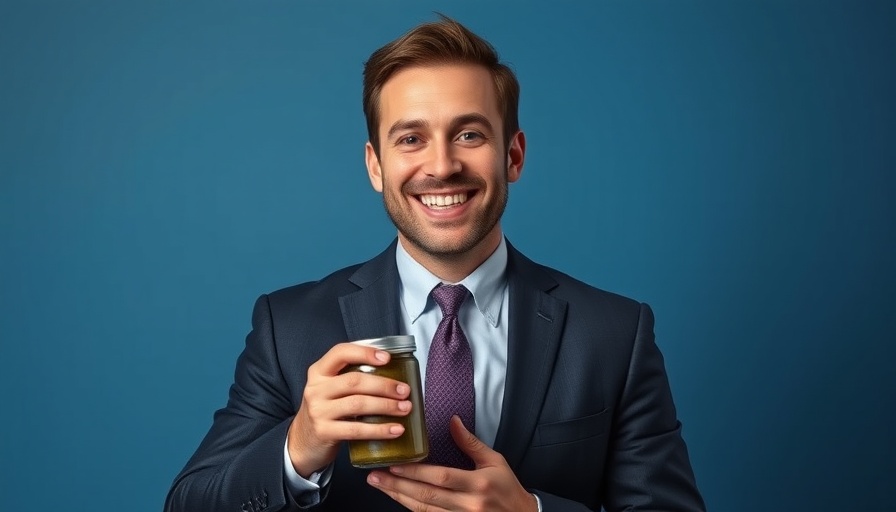 Person humorously holding container, Workplace Morale and Humor.