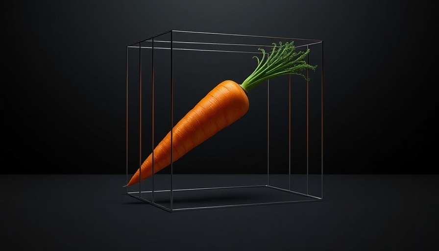 Abstract carrot in cube symbolizing employee motivation theories.