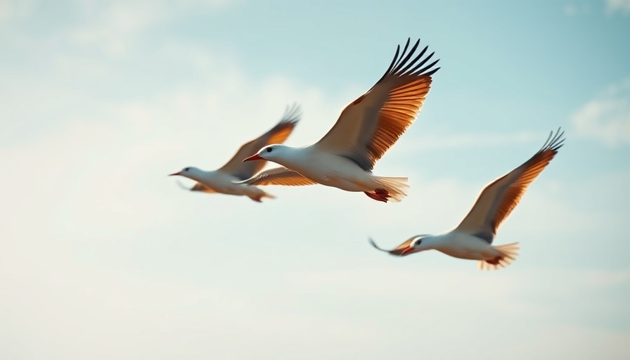 Elegant birds flying gracefully in a pastel sky, symbolizing tips for new leaders.