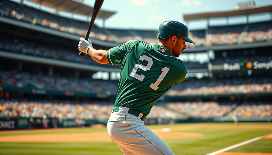 Miami baseball vs Florida game with player in action swing.