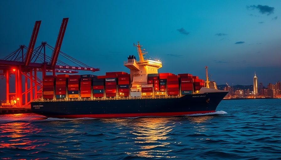 MSC Irina maritime shipping container ship at twilight.