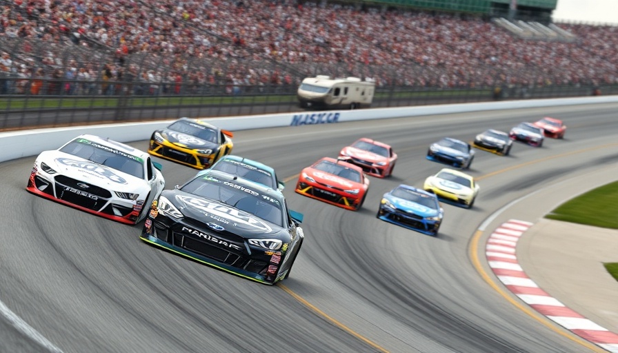 NASCAR Atlanta race results in action on the track.