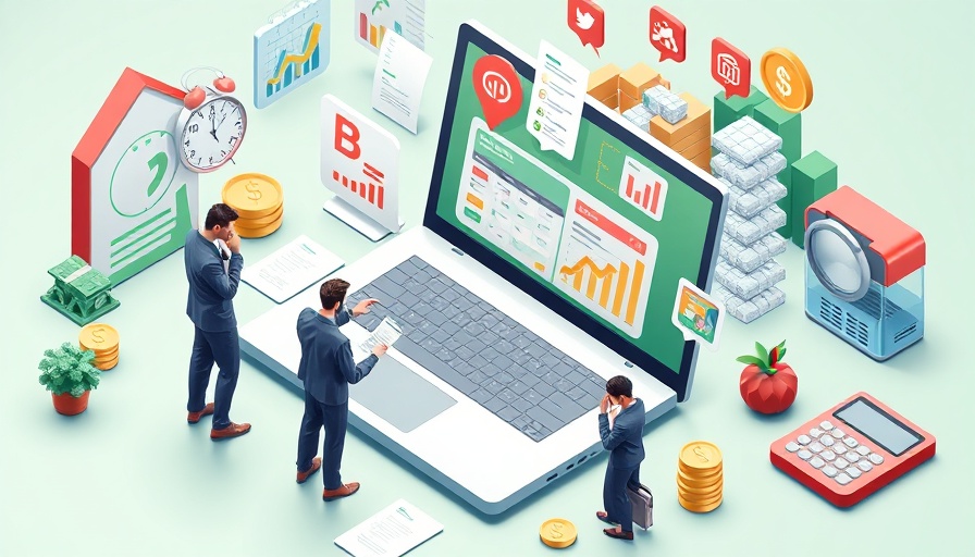 Isometric illustration showing QuickBooks Payroll alternatives.