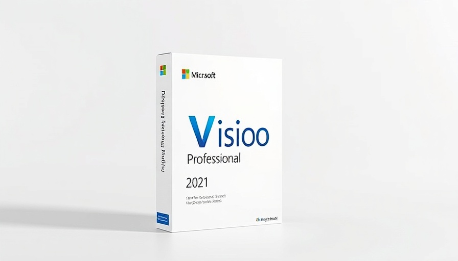 Microsoft Visio Professional 2021 box packaging on a white background.