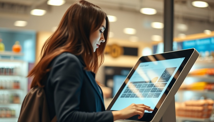 Modern point of sale hardware 2025 in use at a retail store.