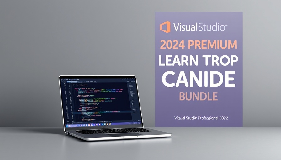 Learn to Code with Microsoft Visual Studio for $56: Laptop with Visual Studio and certification ad.