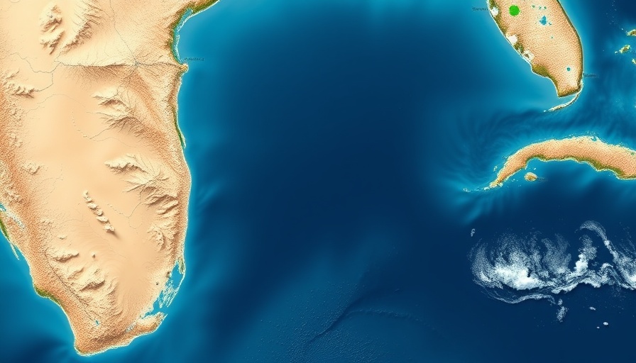 A detailed map showing the Gulf Coast and Florida.