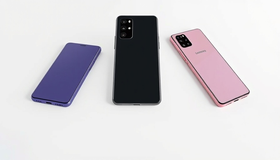 Samsung Galaxy A Series 2025 smartphones in various colors.