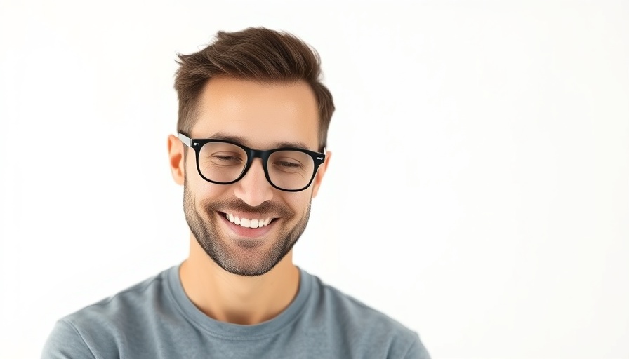 Casual portrait of a man wearing glasses, smiling softly.