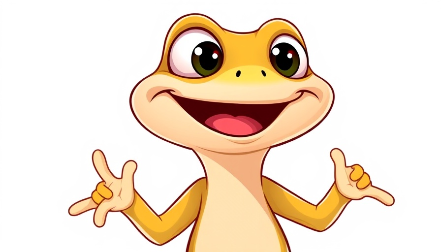 GEICO's animated gecko mascot above logo text.