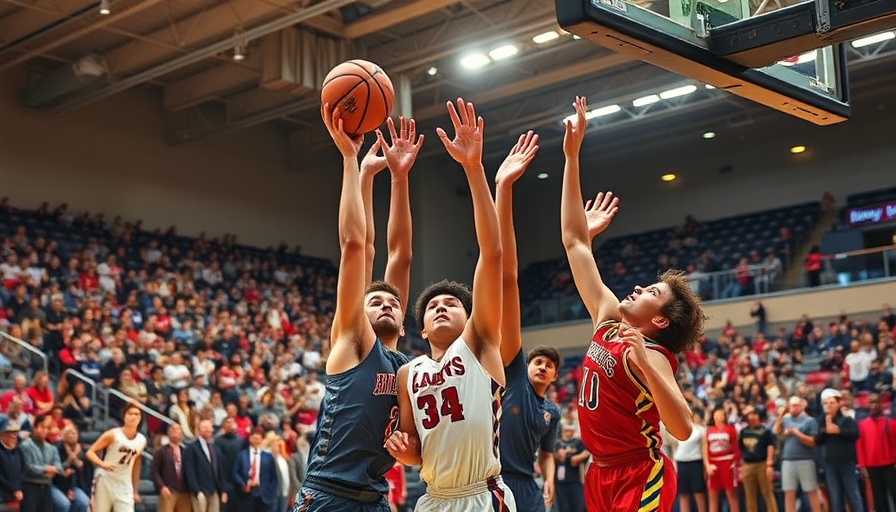 Intense playoff basketball action, Texas boys state playoffs 2025.