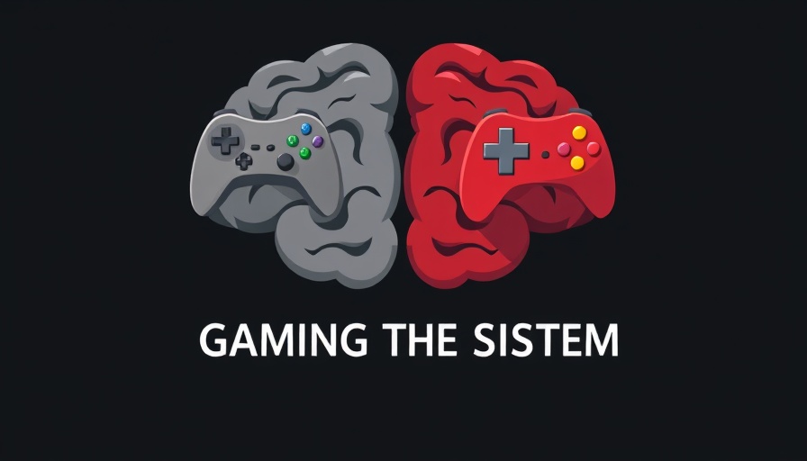 Split brain concept art highlighting child gaming addiction.